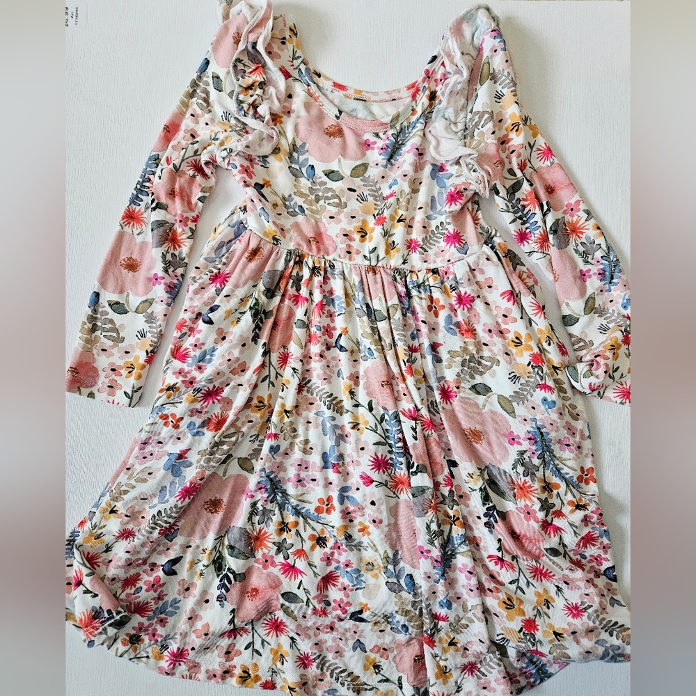 Little Sleepies Floral Twirl Dress 4t